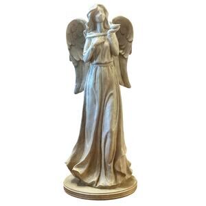 Garden of Angels 16" Resin Angel with Dove Garden Display Statue/Sculpture